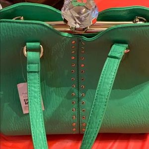Mint green purse